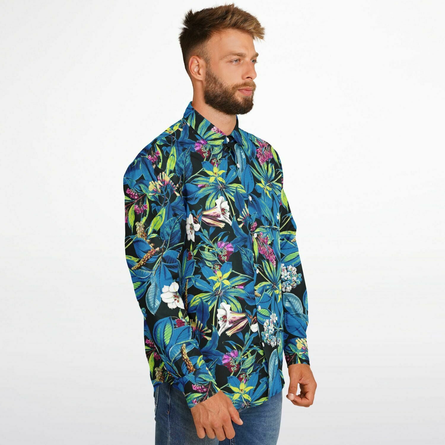 mode masculine chemise à fleurs