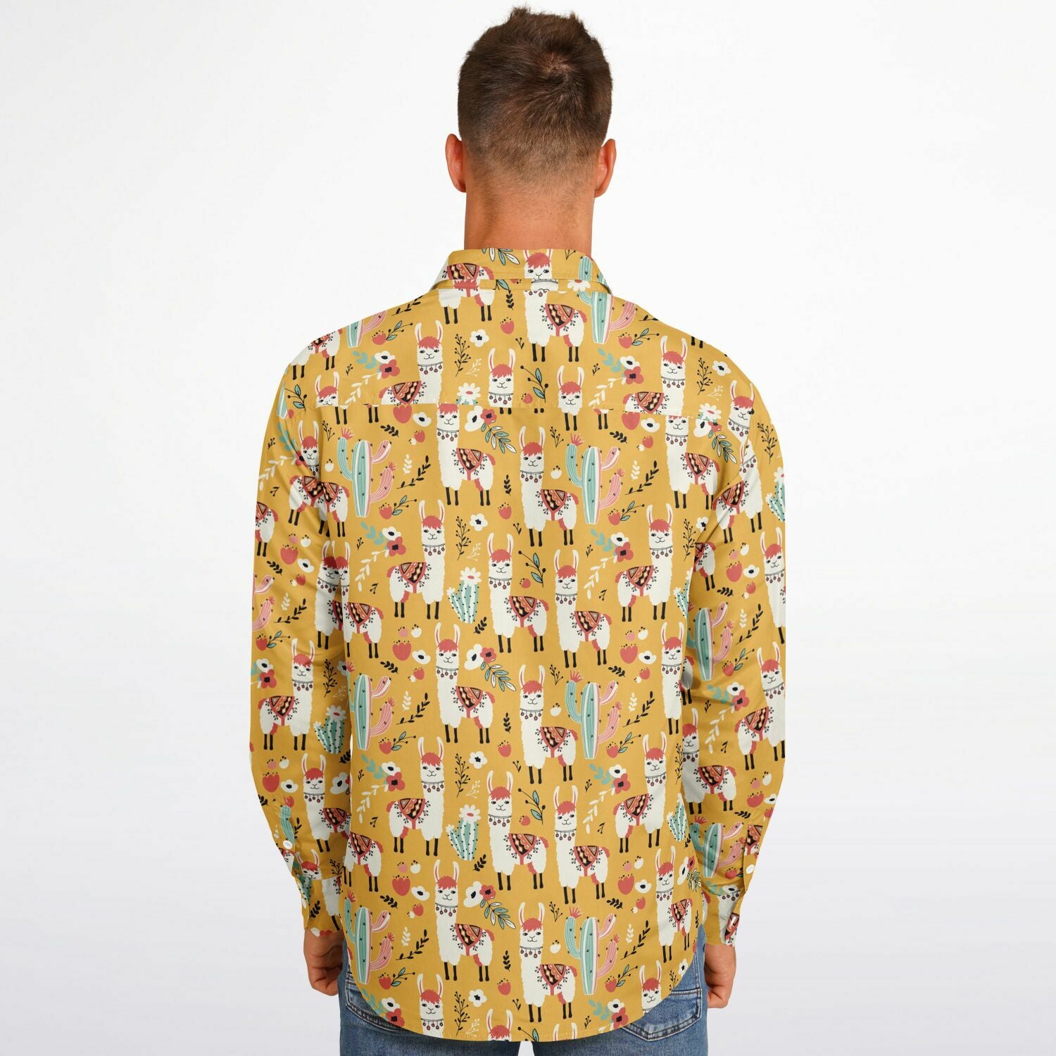 chemise mode homme jaune animal