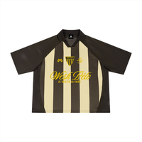 Maillot de foot Wesh Pélo Café Abricot vue de face – packshot studio streetwear CHT'M