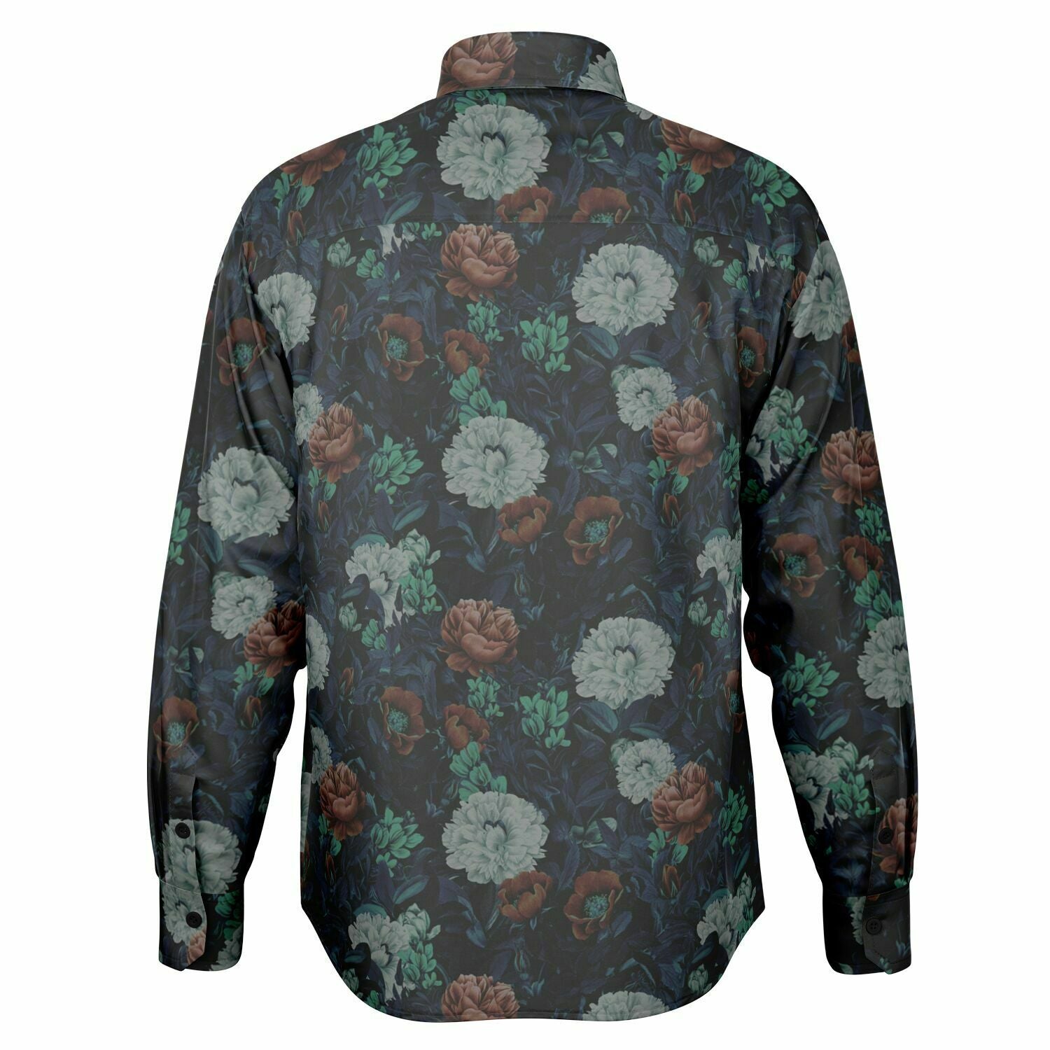 chemise homme fleurs colorées manches longues