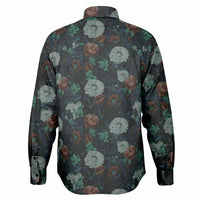 chemise homme fleurs colorées manches longues