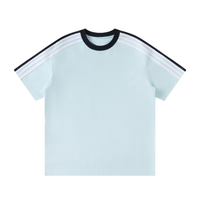 T-shirt Bandes Épaule Original Noir — Streetwear Casual Belge