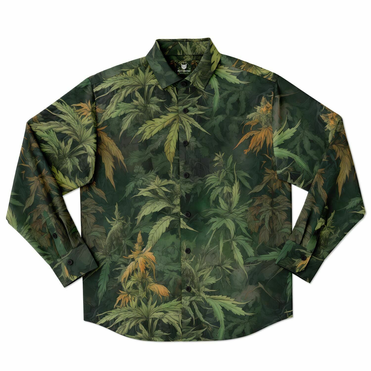 chemise homme fashion canna weed