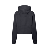 Dos du sweat demi-zip à capuche enfant fille noir