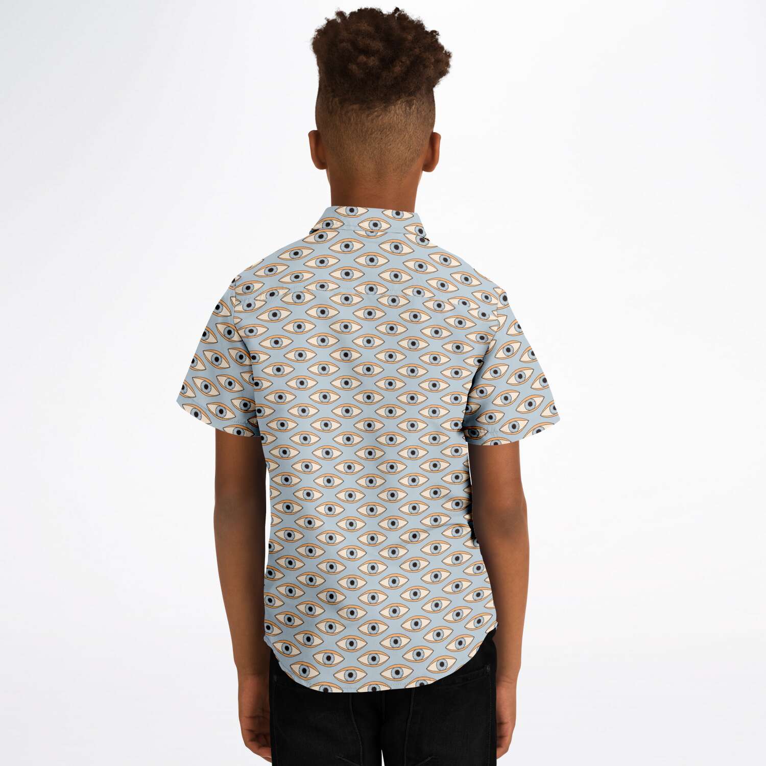 chemise garçon grise à manches courtes