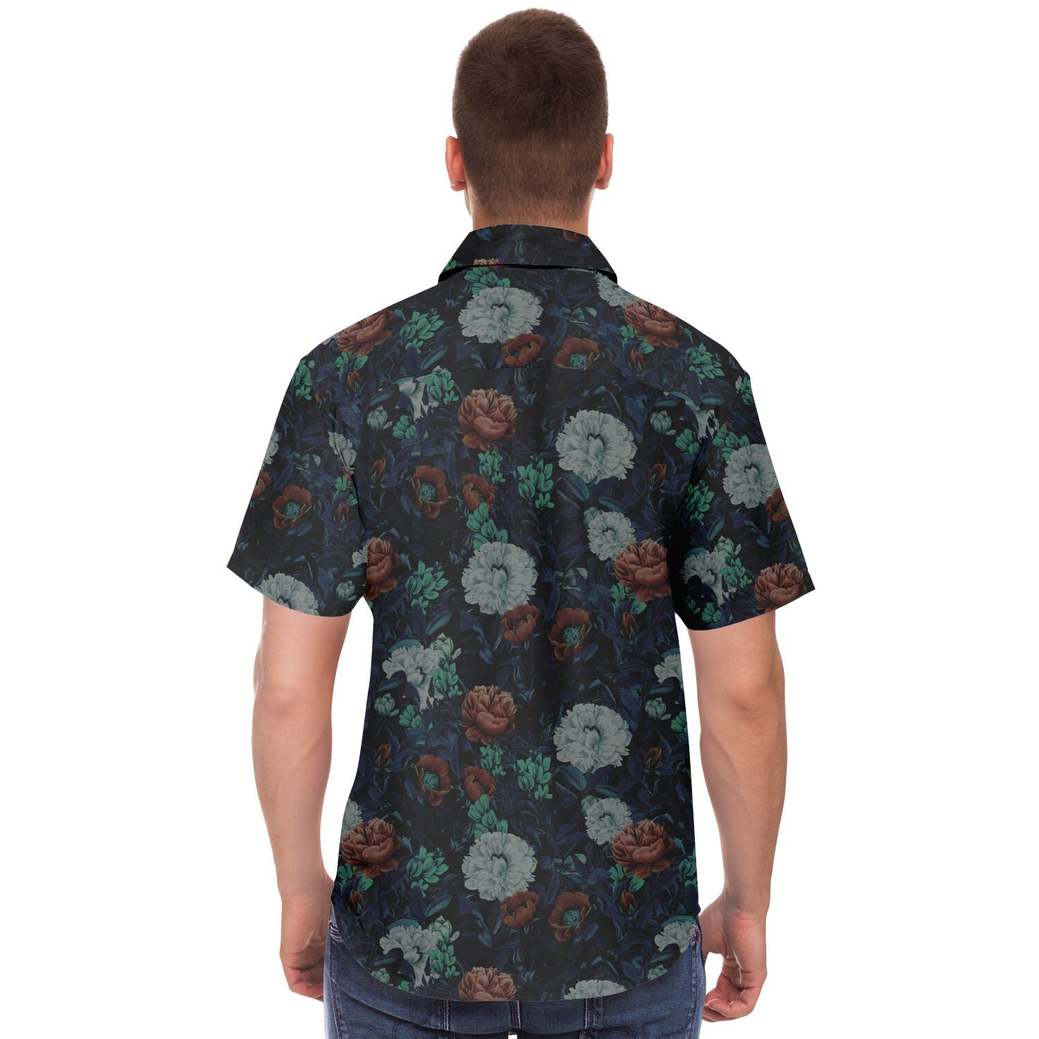 chemise floral à manches courtes