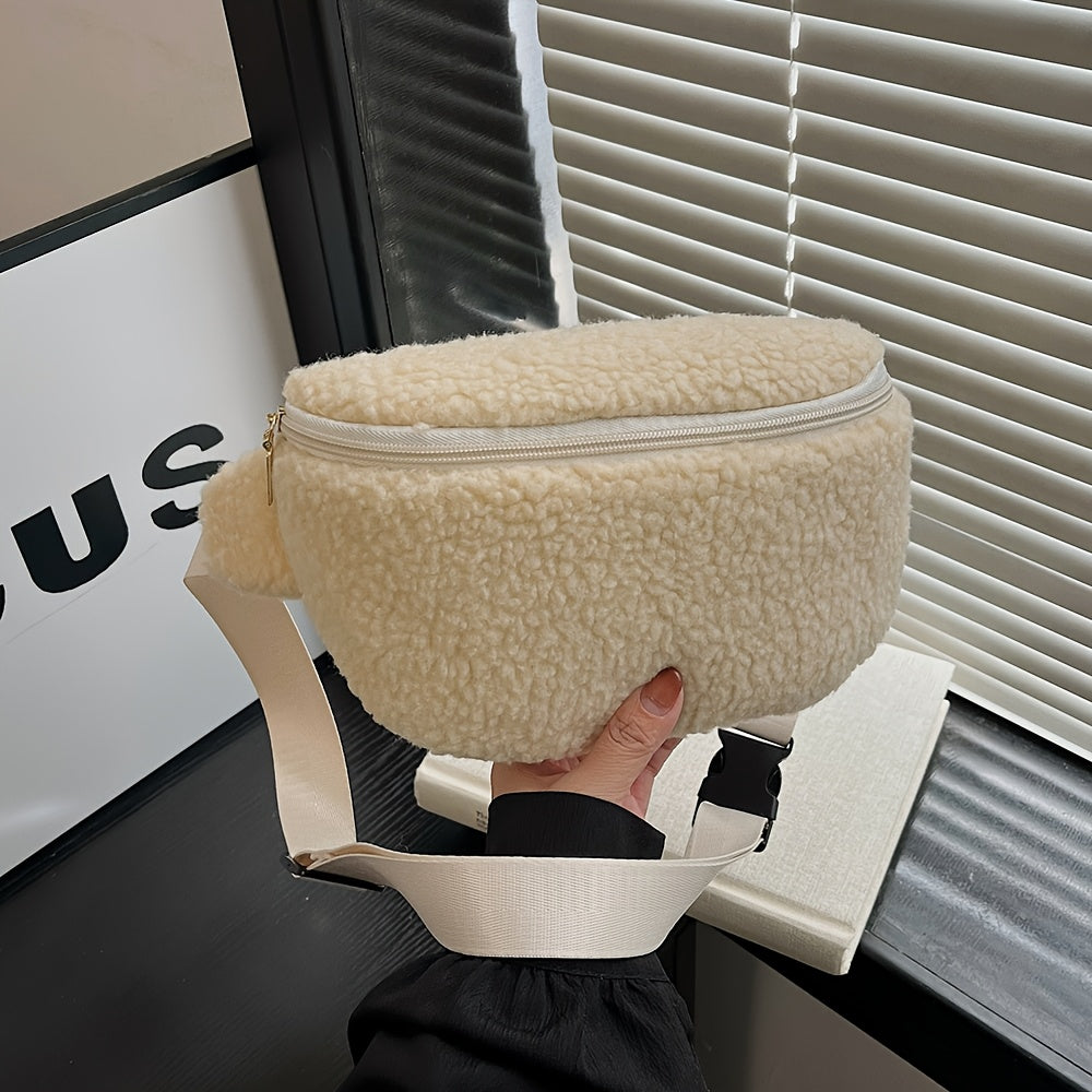Sac bandoulière moumoute effet teddy – vue 12 | CHT'M Boutique
