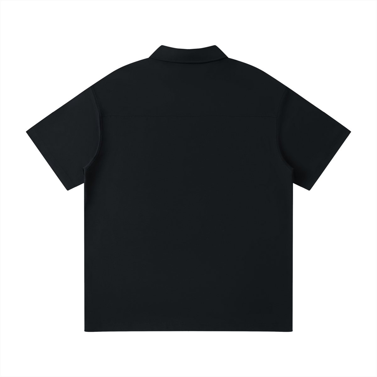 Polo Quart-Zip Noir Original — Streetwear Belge