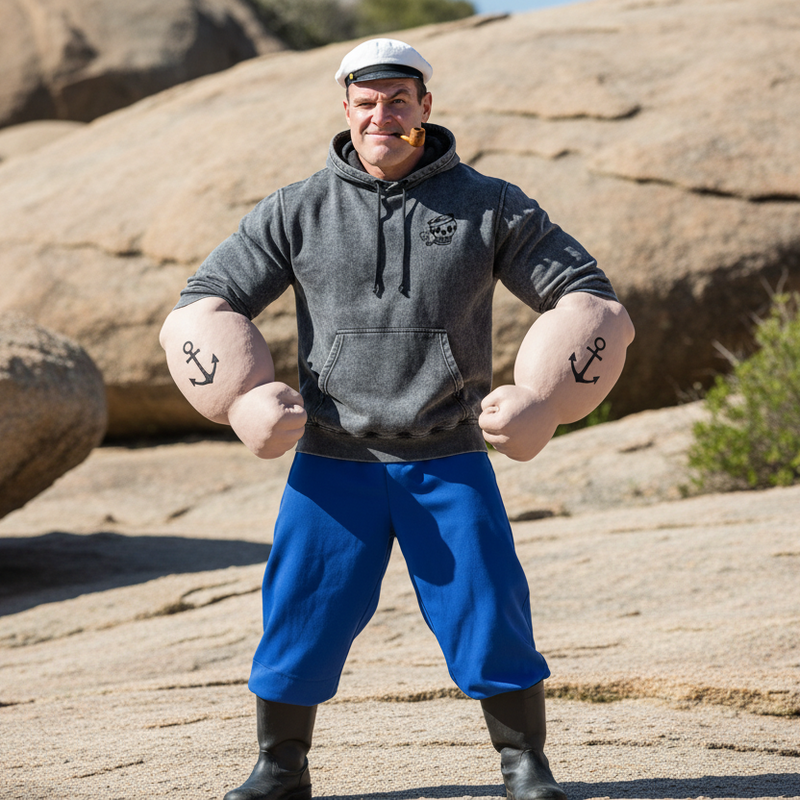 hoodie vintage delave popeye