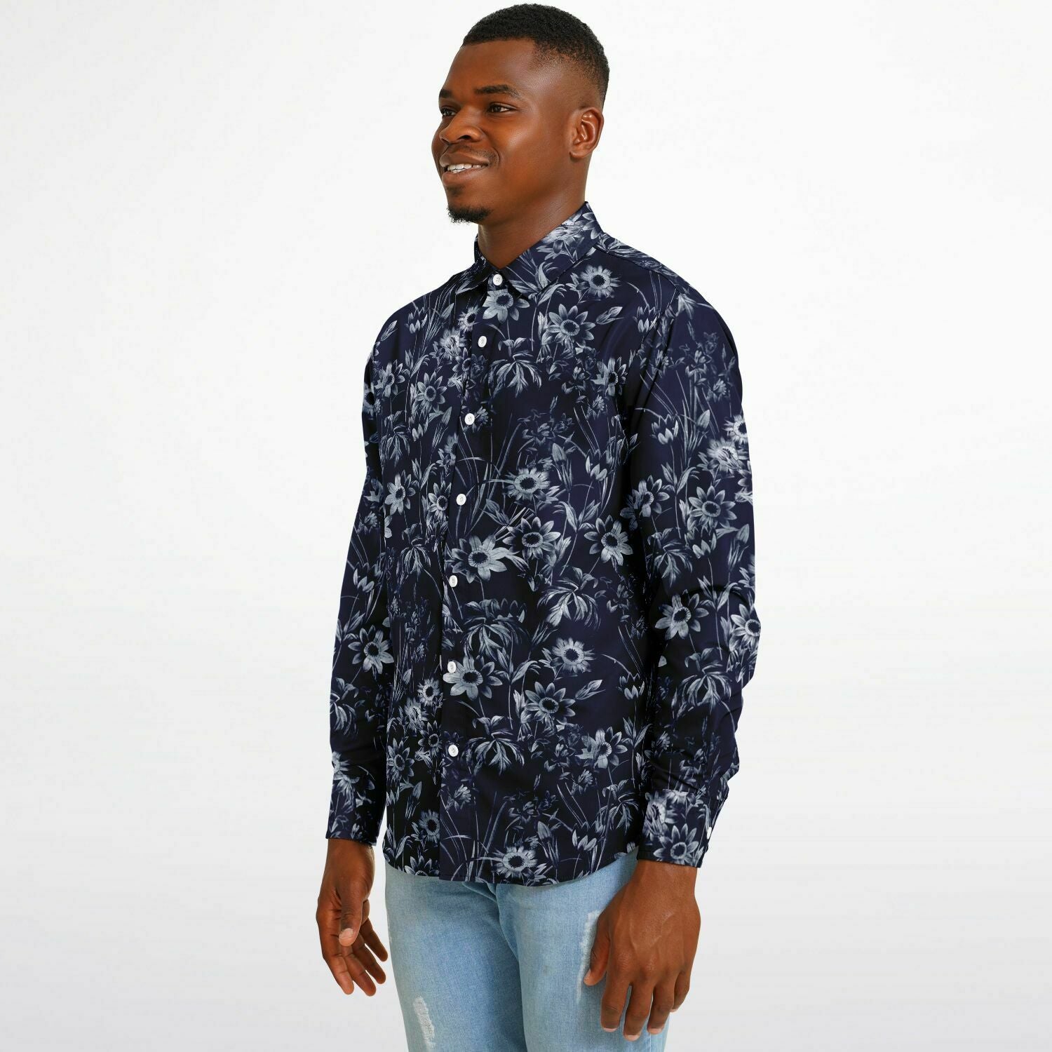 chemise homme à motifs floraux élégante