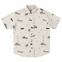 chemise tendance homme manches courtes