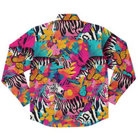 chemise à motifs zèbre homme