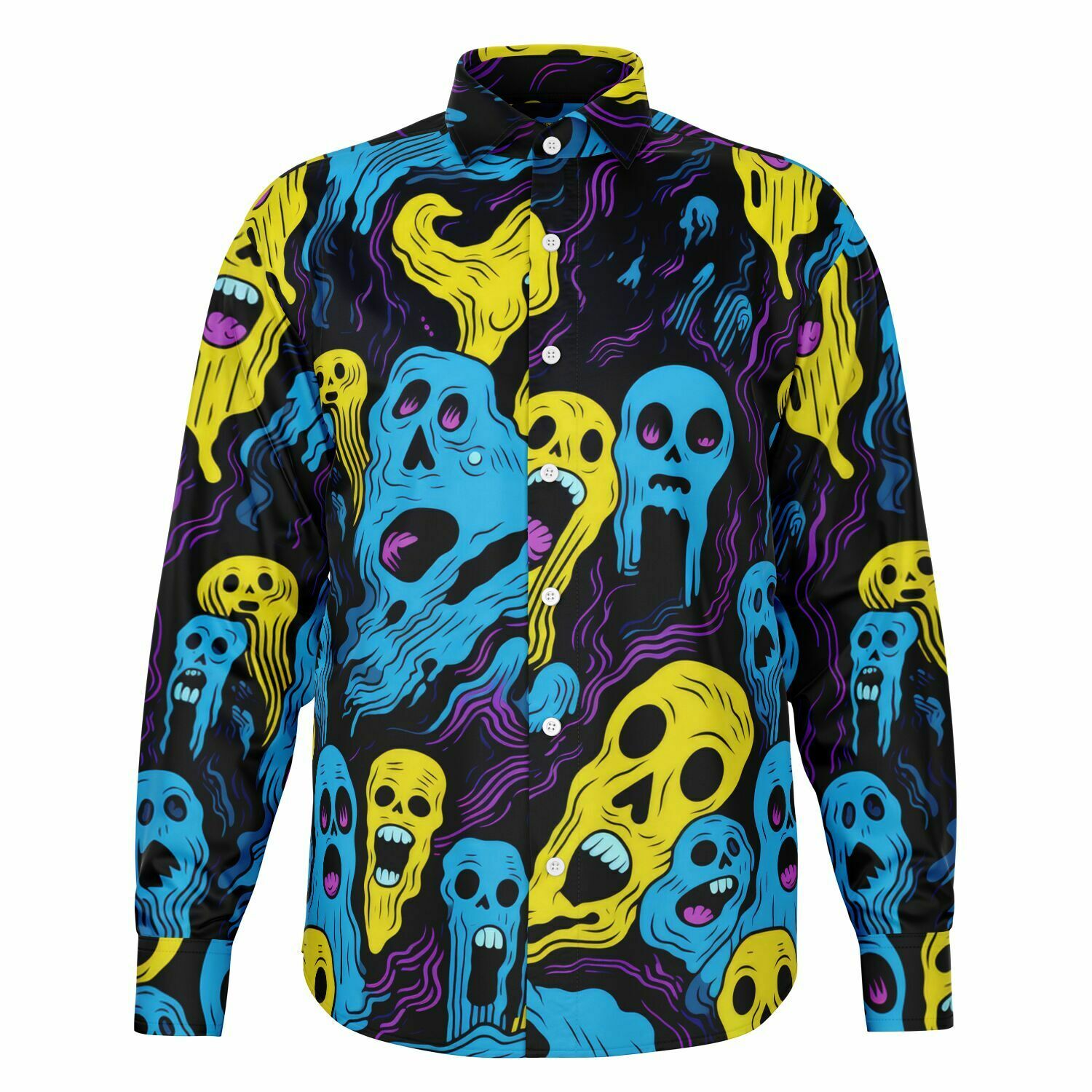 Chemise homme manches longues - Fantome fluo