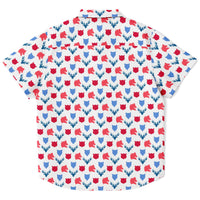chemise originale pour enfant rouge et blanche