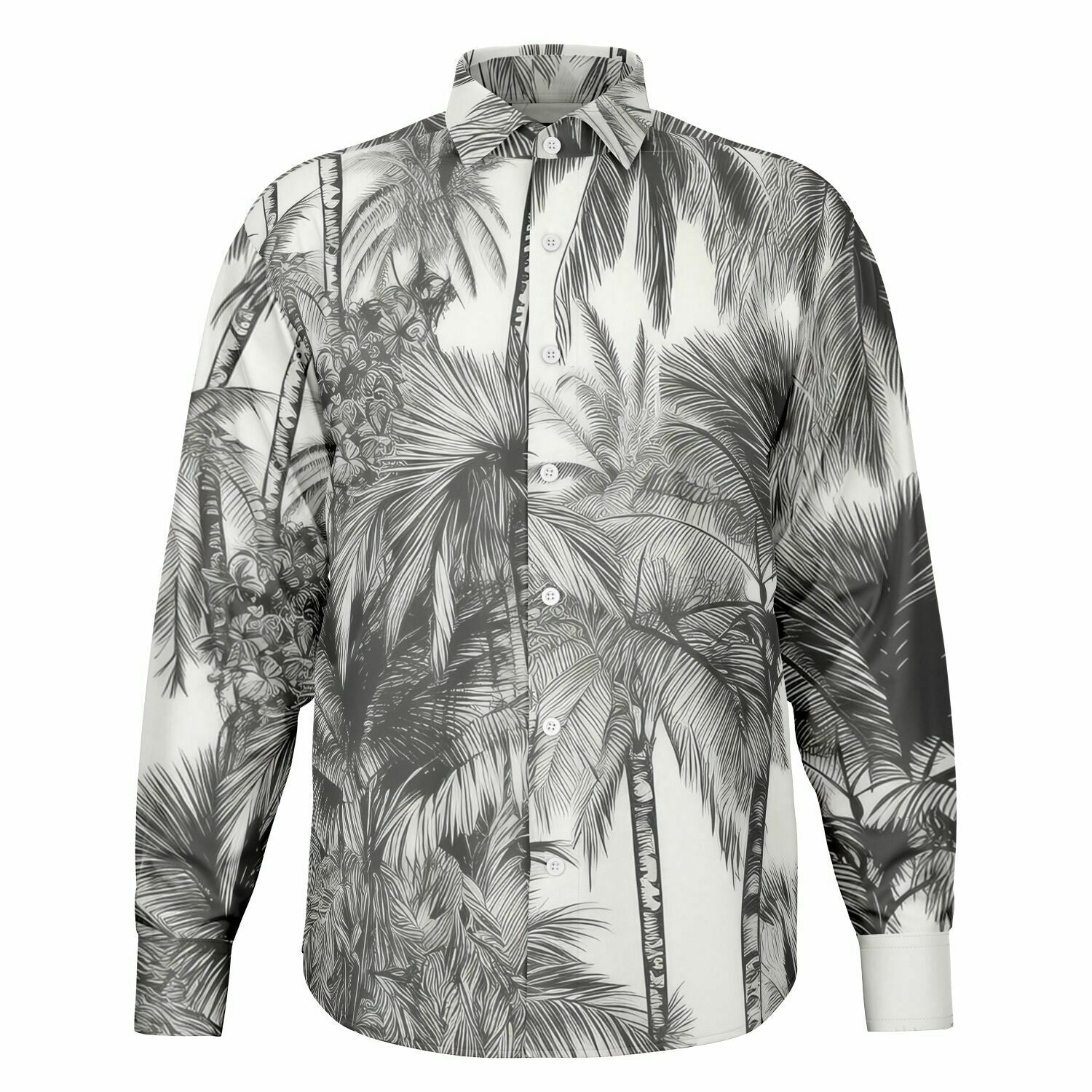 vêtement homme chemise palmiers manches longues