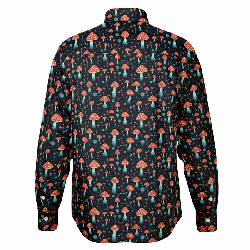chemise à manches longues style champignons