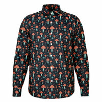 chemise à manches longues style champignons