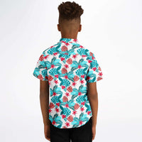 chemise garçon style hawaïen colorée