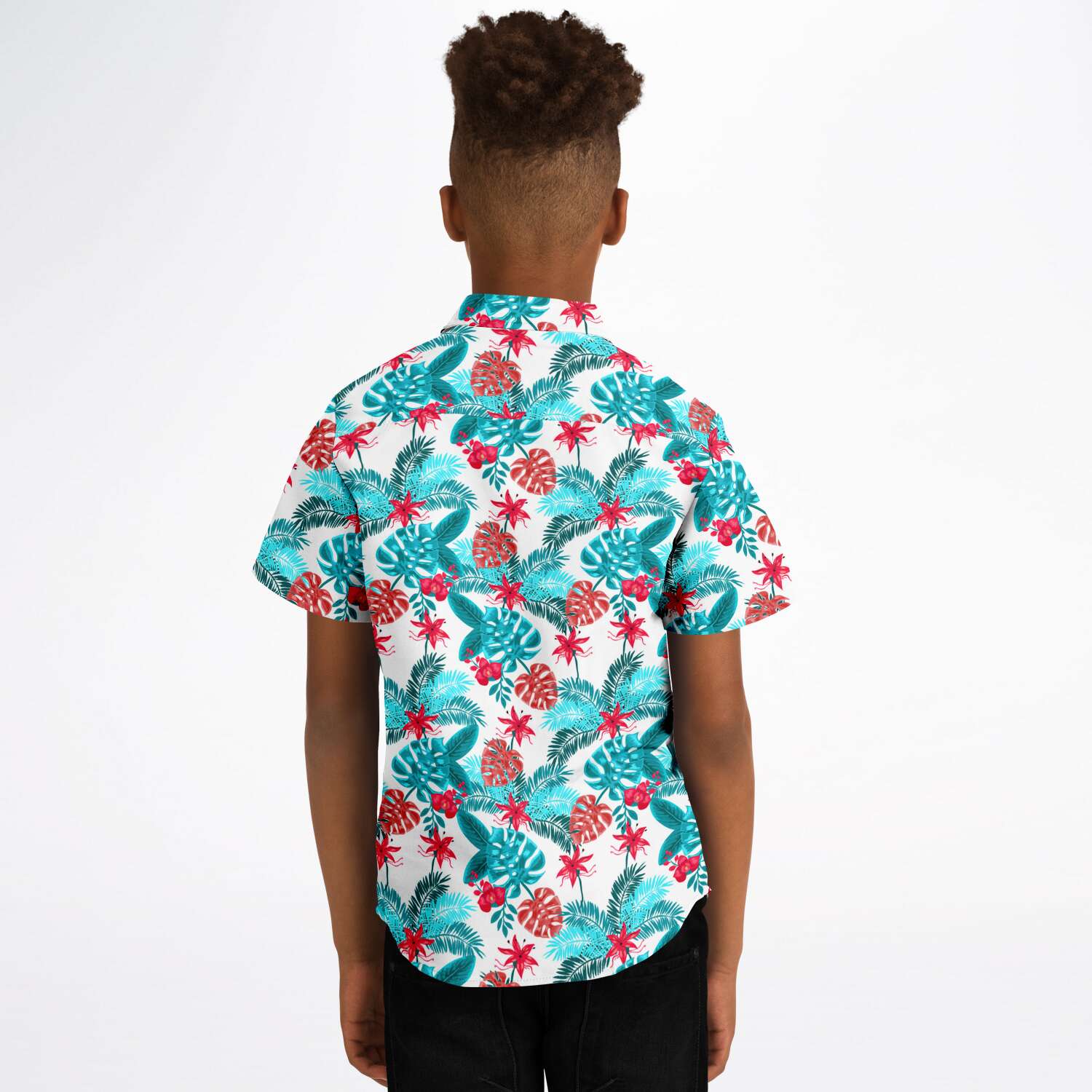 chemise garçon style hawaïen colorée