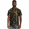 chemise à motifs squelette pour homme