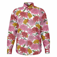 vêtement homme à fleurs roses