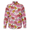 vêtement homme à fleurs roses