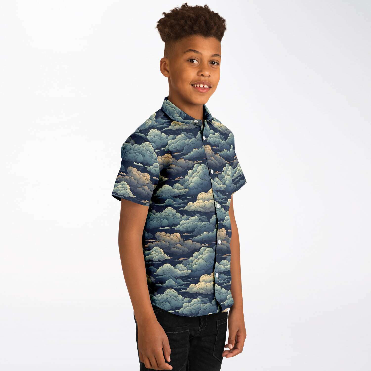 chemise colorée garçon manches courtes