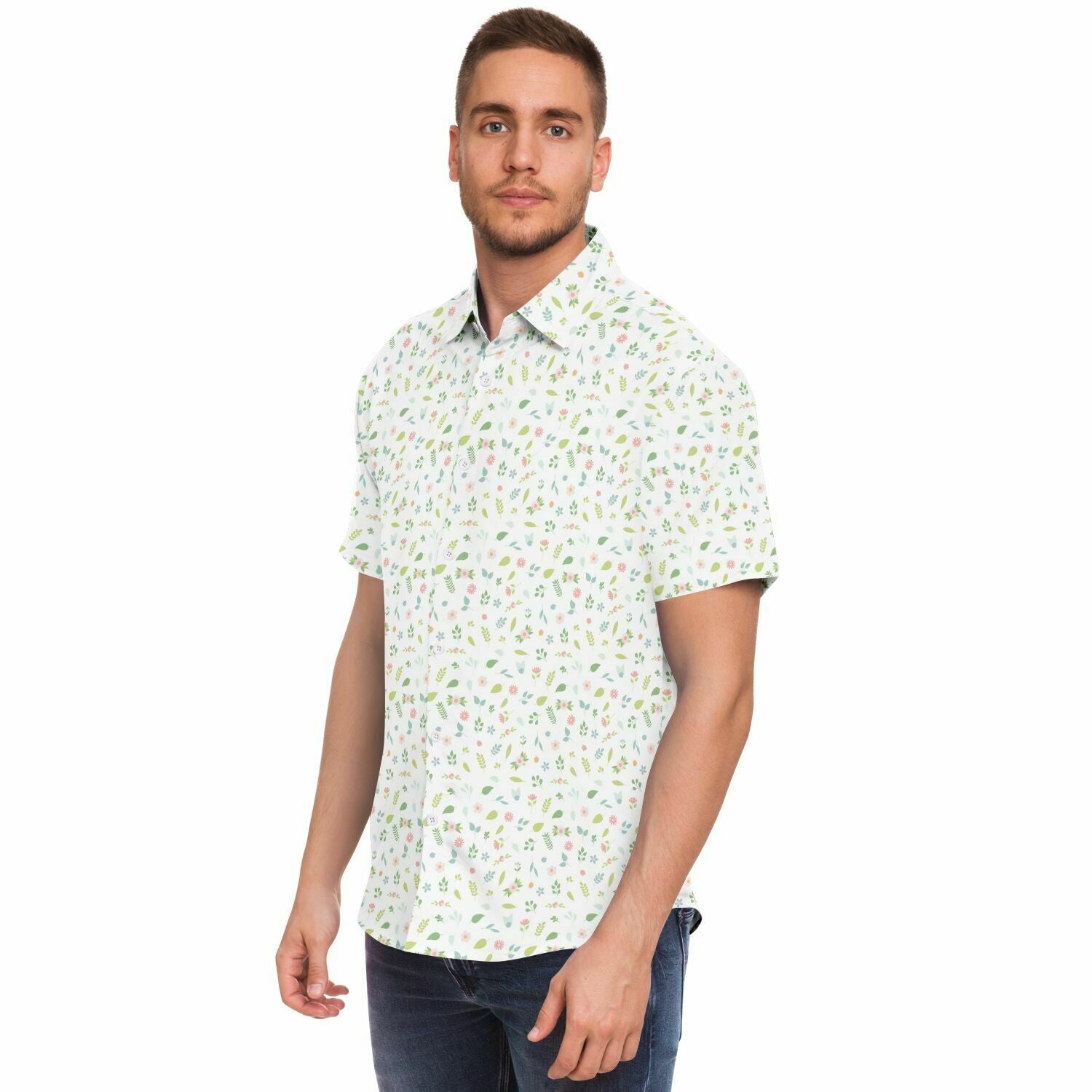 chemise homme originale à fleurs