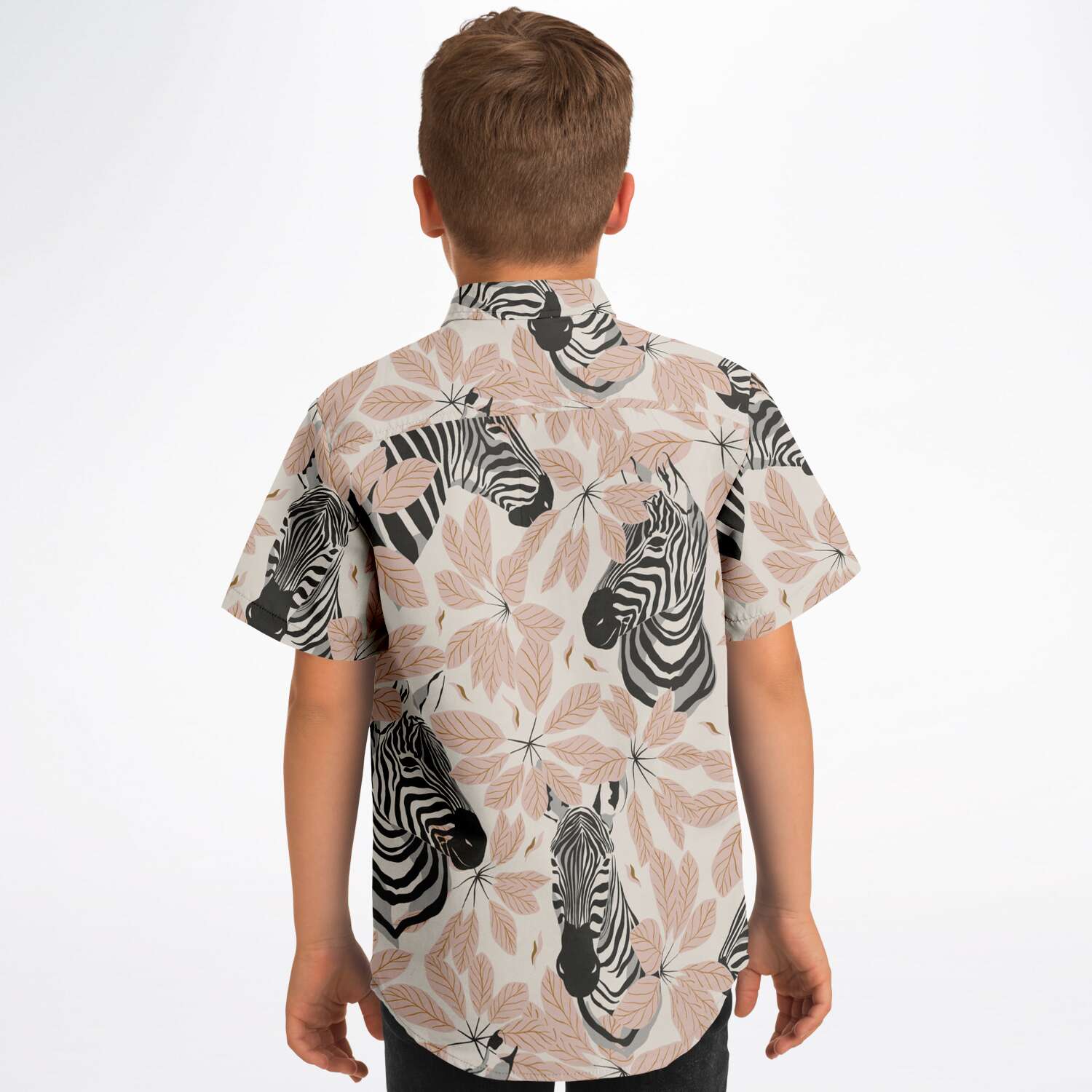 chemise enfants motifs animaux manches courtes