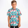 Chemise garçon originale style Hawaïen  manches courtes