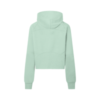Dos du sweat demi-zip à capuche enfant fille menthe