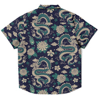 chemise manches courtes dragon japonais