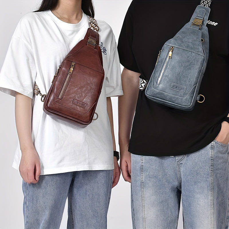 Sac poitrine en cuir vegan avec porte-cartes – vue 8 | CHT'M Boutique
