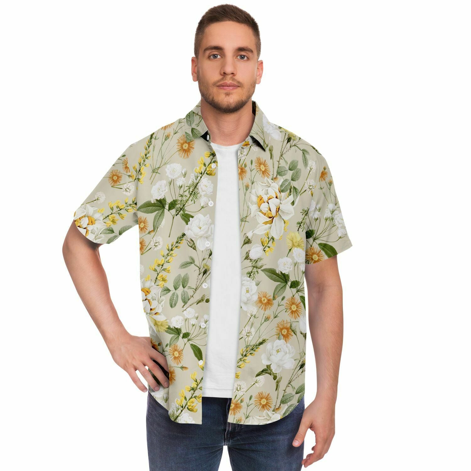 chemise homme style floral