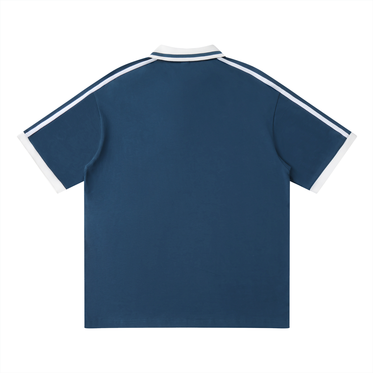 Polo Contrast Piping Noir Original — Streetwear Belge