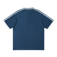 Polo Contrast Piping Noir Original — Streetwear Belge