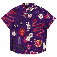 Chemise garçon originale style voyance  manches courtes