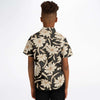 Chemise garçon originale floral manches courtes