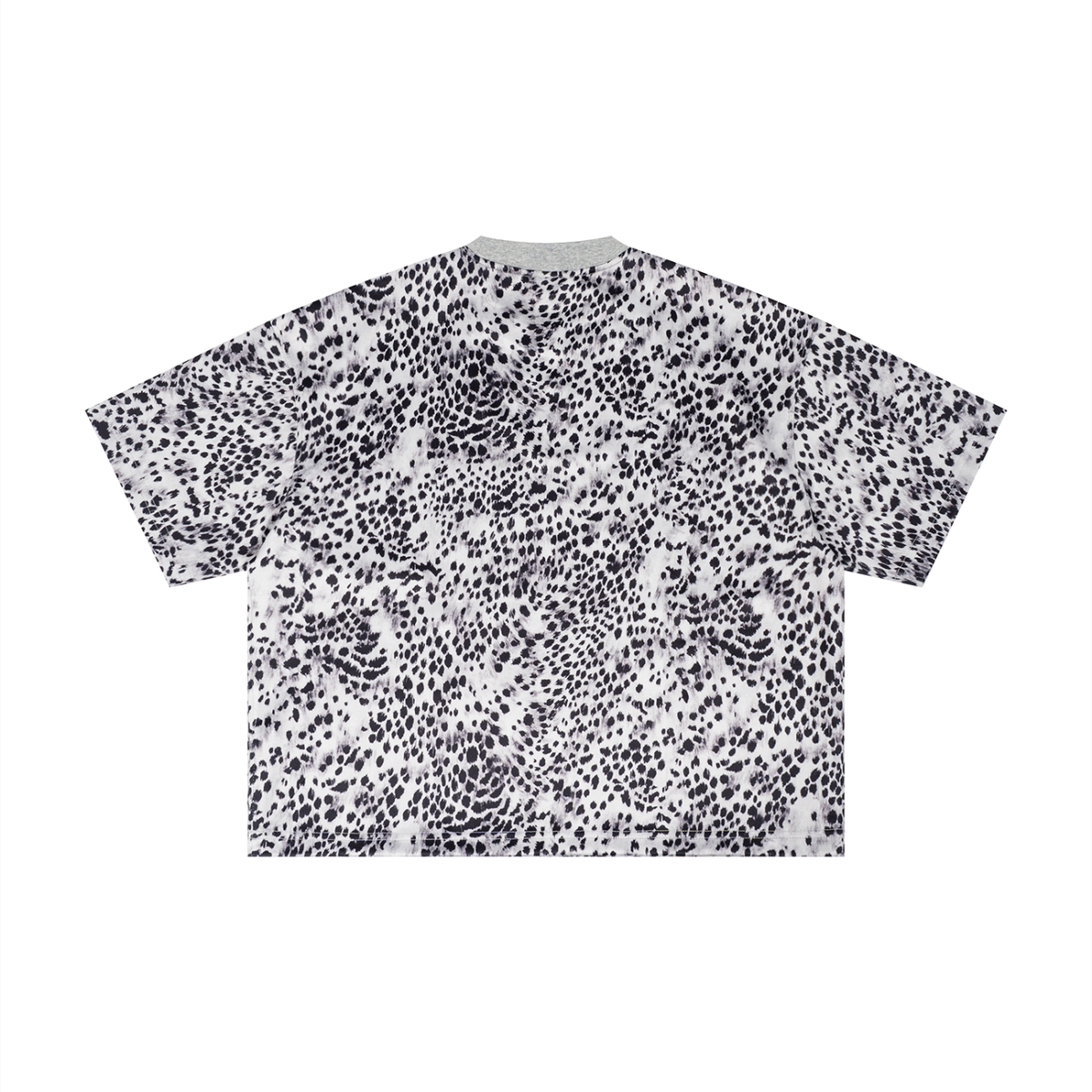 T-shirt Boxy Motif Léopard Noir — Streetwear Belge
