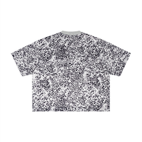 T-shirt Boxy Motif Léopard Noir — Streetwear Belge