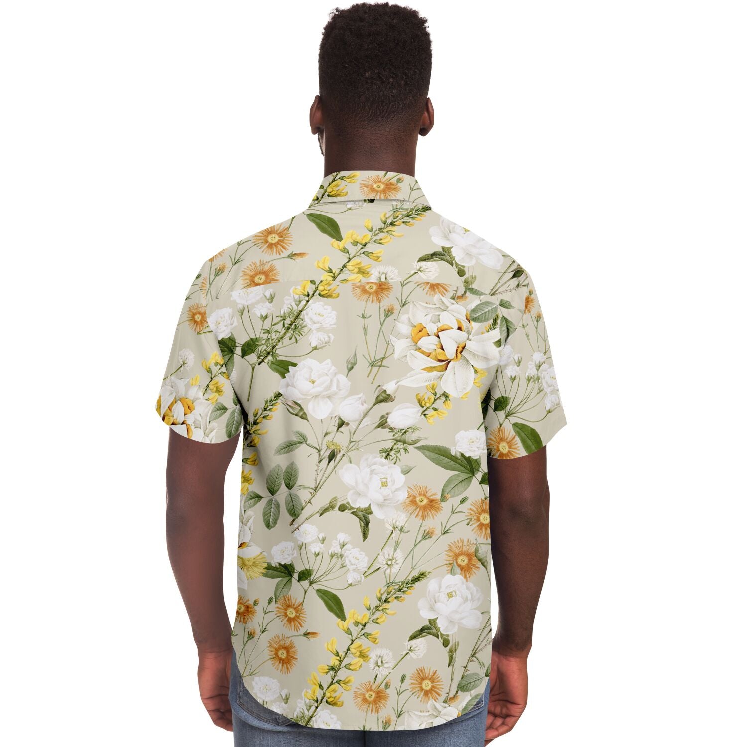 chemise homme à fleurs colorées