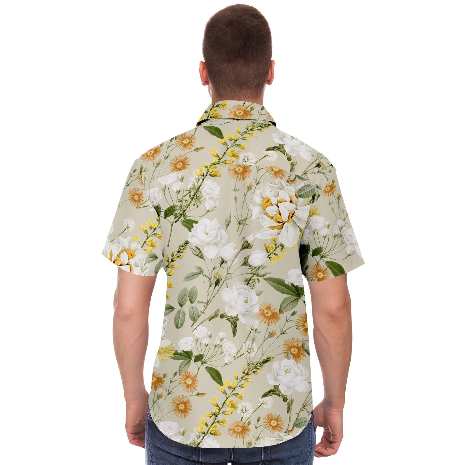 chemise décontractée homme fleurs