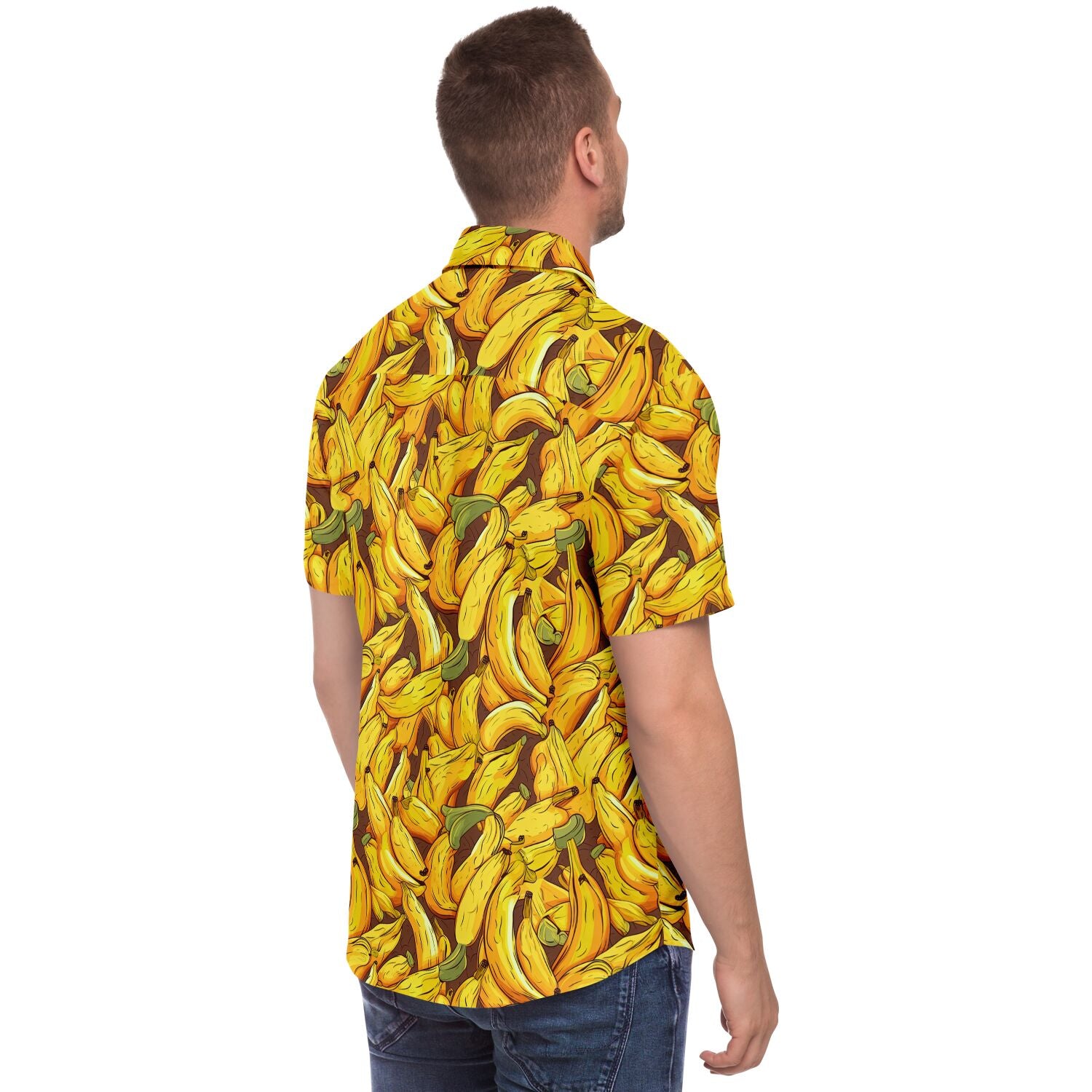 chemise estivale à manches courtes banana