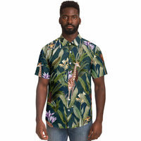 chemise florale homme manches courtes