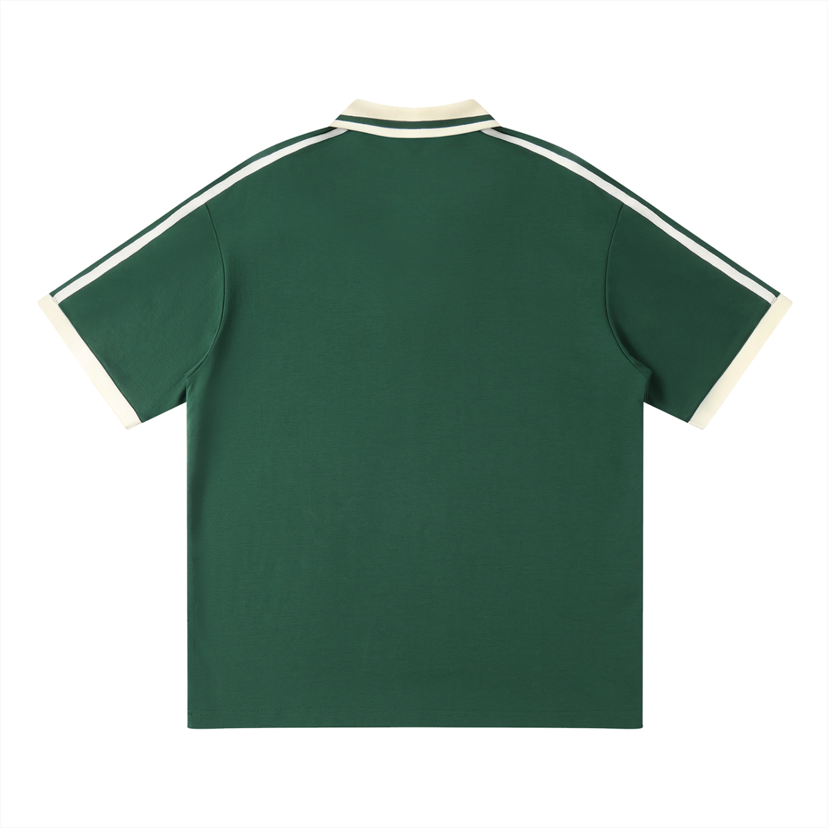 Polo Contrast Piping Noir Original — Streetwear Belge
