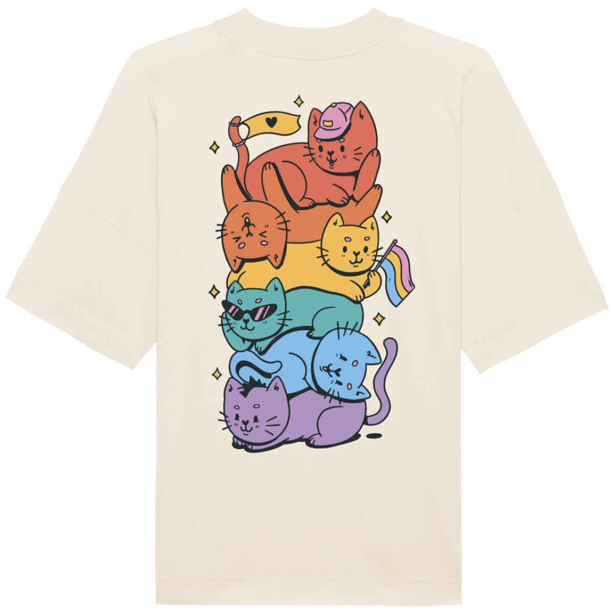 T-Shirt LGBT Oversized Col montant Unisexe