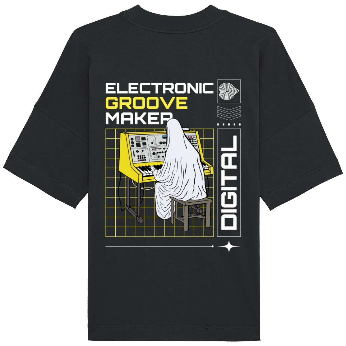 T-Shirt Oversized Col montant Unisexe - Groove Maker