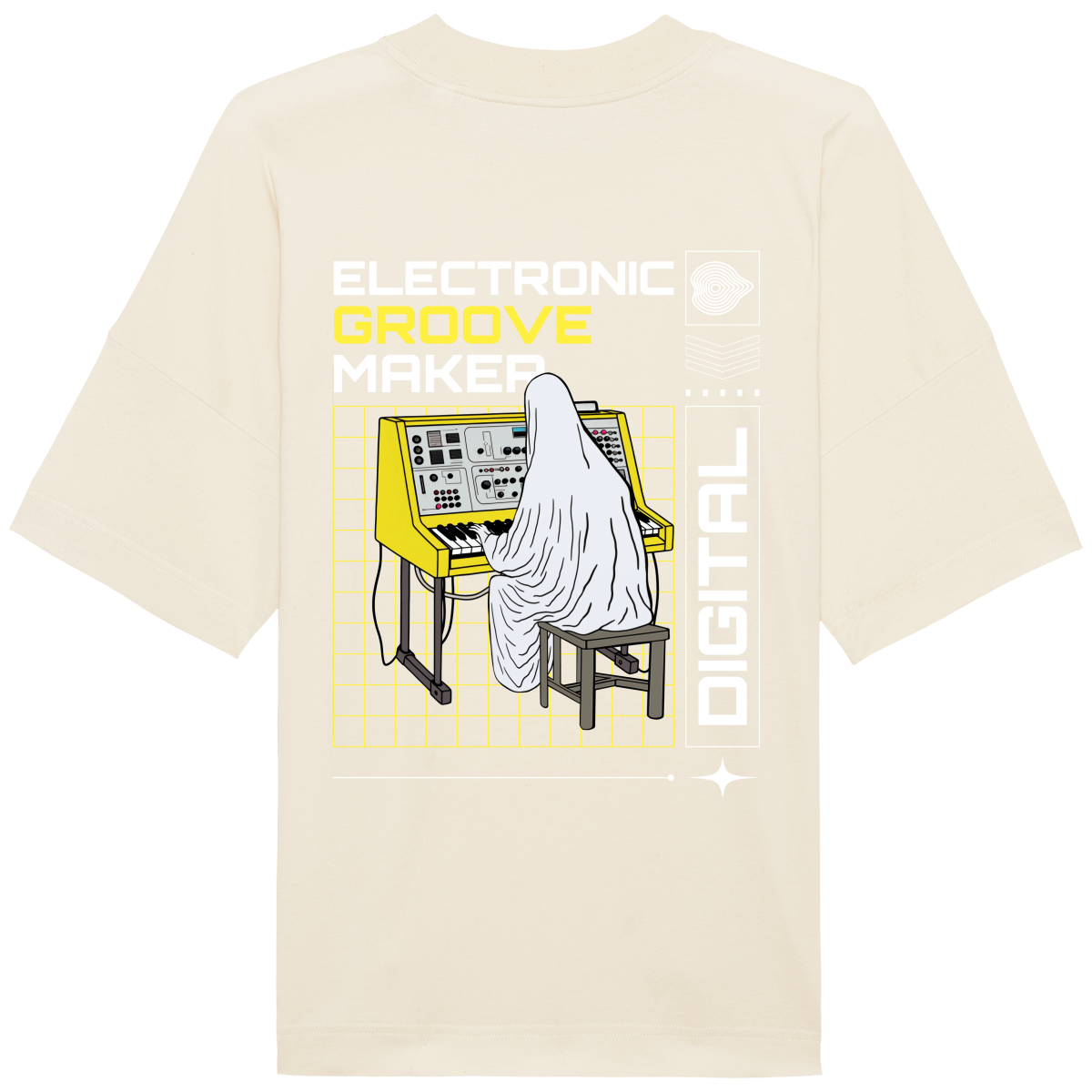 T-Shirt Oversized Col montant Unisexe - Groove Maker