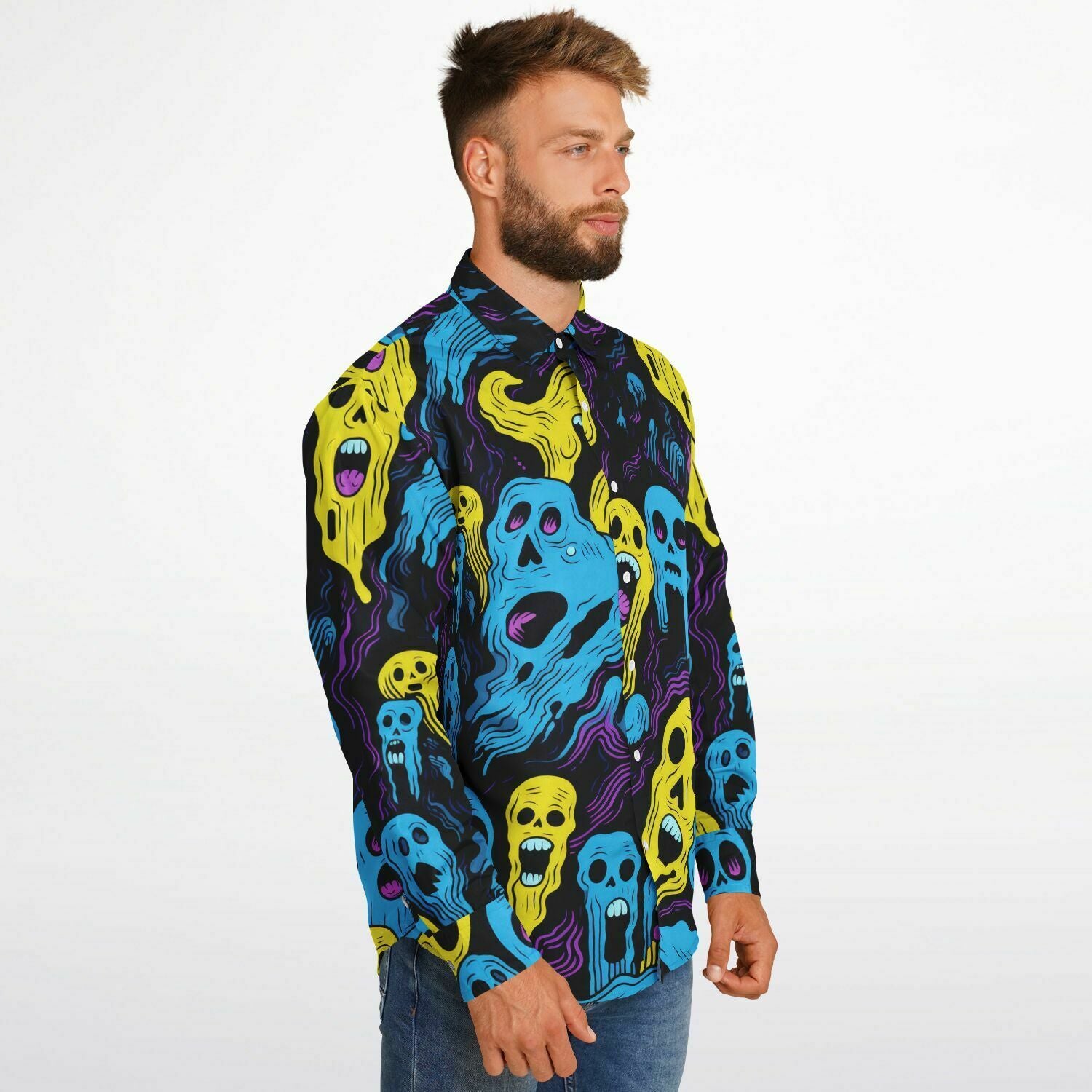 tenue masculine fantome fluo manches longues