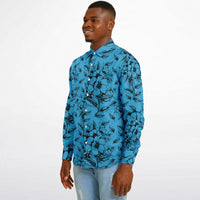 chemise à motifs noirs pour homme